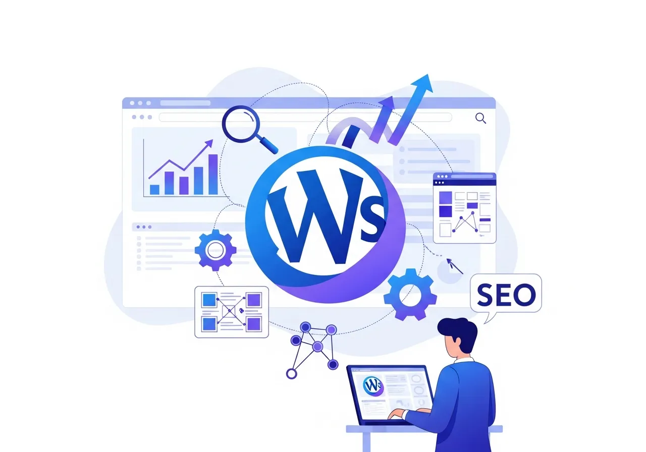 WordPress SEO expert optimizing website for better search rankings and visibility